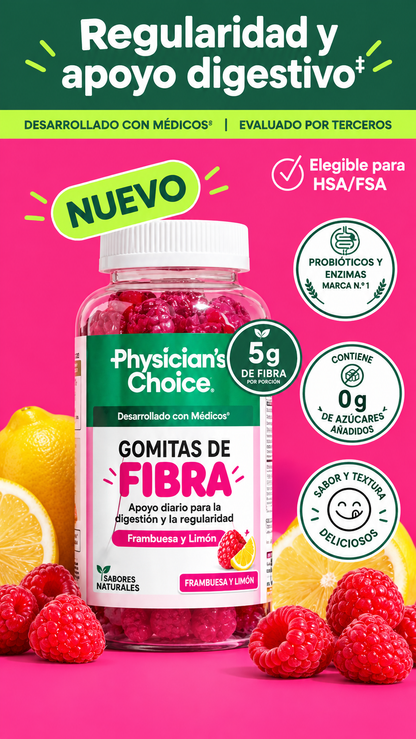 Fibra prebiótica en gomitas: fácil de disfrutar, fácil de incorporar.